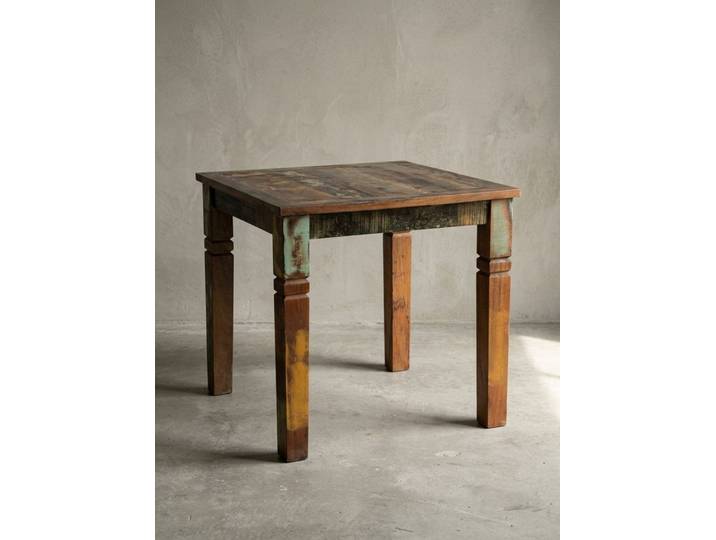 KADIMA DESIGN Esstisch Esszimmertisch, rustikaler Landhaus-Stil, Massivholz, 4 Pers