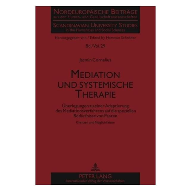 Peter Lang Mediation und systemische Therapie (Deutsch, Jasmin Cornelius, 2010) (9282415)