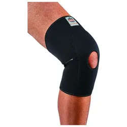 Neopren-Kniebandage Proflex 615, offenes Frontpolster, M, schwarz - schwarz
