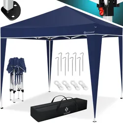 KESSER® Pavillon 3x3m   wasserdicht   inkl. Tragetasche mit Rollen  Pop-Up Klicksystem   UV-Schutz 50+   Faltpavillon   Gartenzelt   Partyzelt   Metall-Verstrebungen