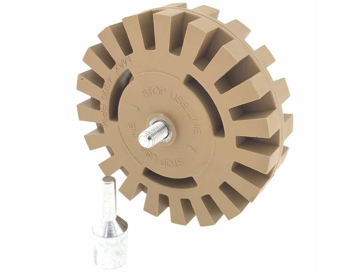Folienradierer für Bohrmaschinen, 10 cm