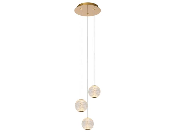Suspension verre 3 lumières verre transparent 25 cm