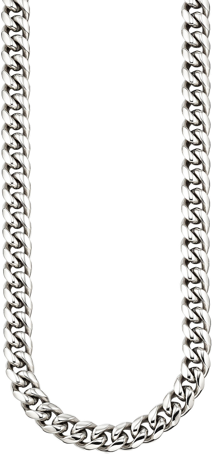 Edelstahlkette BRUNO BANANI "Schmuck Geschenk Halsschmuck Halskette", silber (edelstahlfarben), Halsketten, Damen, Edelstahl, L: 55 B: 7mm, Edelstahlkette, B:7mm