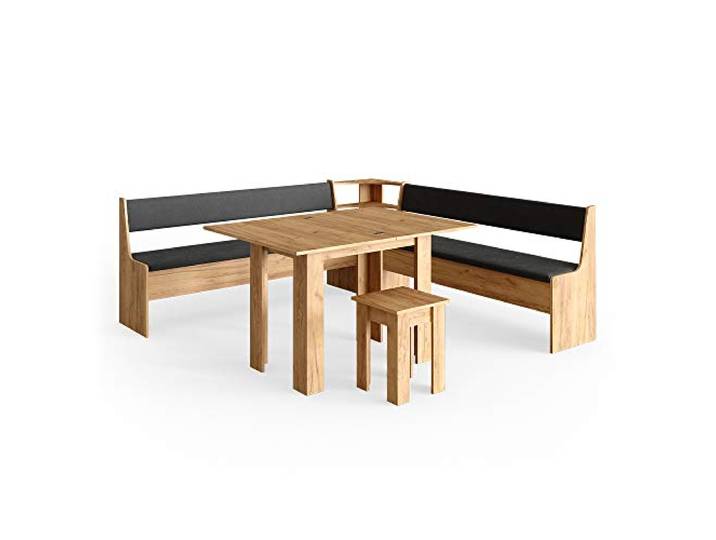 Vicco Eckbankgruppe Roman, Goldkraft Eiche, 210 x 210 cm