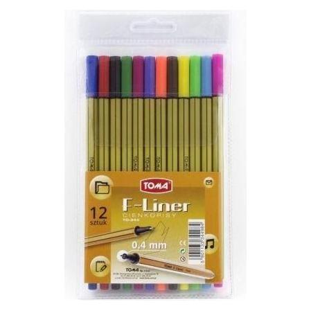 TOM F-Liner 0,4 mm, 12 Farben (TO-344 Z98) (12x) (TO-344 Z98)