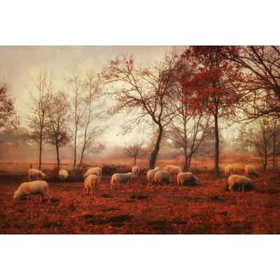 Fototapete PAPERMOON "Photo-Art ELLEN VAN DEELEN, LETZTE TAGE DES HERBSTES", bunt, B:4m L:2,6m, Vlies, Tapeten