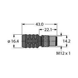Turck Abschlusswiderstand RSS4.5-PDP-TR M12x1,invers codier Zubehör für Steuerungen 4047101000900 (6601590)