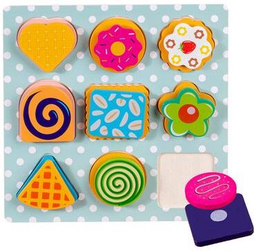 Playful Picks Children Simulation Food, Kitchen Toy Pizza Cookies, Pretend Play Jigsaw Puzzle, Learning Toys, Game Educational Gift a
