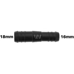 WamSter® I Schlauchverbinder Pipe Connector reduziert 18mm 16mm Durchmesser