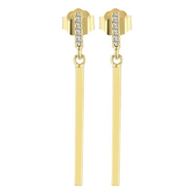 Paar Ohrhänger ADELIA´S "Ohrringe – Ohrstecker aus 925 Silber", Damen, Gr. Damen, Silber 925 (Sterlingsilber), gold, Ohrringe, Zum Verschenken – passend für viele Anlässe