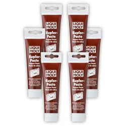 6x Bremsenpaste LIQUI MOLY 3080 Kupferpaste Kupfer-Paste Montage Bremse Fett 100g