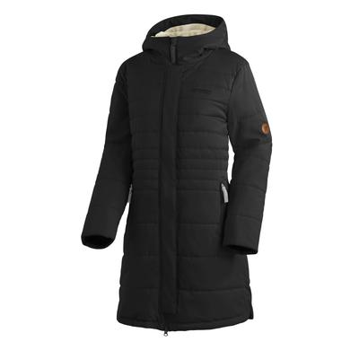 Winterjacke MAIER SPORTS "LAERKE 2.0", Damen, Gr. 44, schwarz, 100% Polyester, regular fit, Jacken Winterjacke, Damen Mantel, atmungsaktiver Wintermantel mit Kapuze, wasserdicht