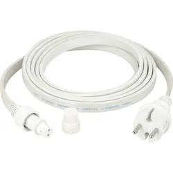 Showgear Power Cable for Festoon Light E27 Weiß - 3 m