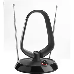One for All DVB-T Antenne 43 dB (Zimmerantenne, 43 dB, DVB-T / -T2), SAT Spiegel + SAT Antennen, Schwarz