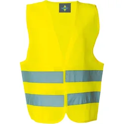 Korntex Kinder Warnweste Warnschutz für KW signal yellow XS (3-6 years)
