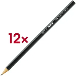 Faber-Castell Bleistifte »1111« 2B 12 Stück schwarz