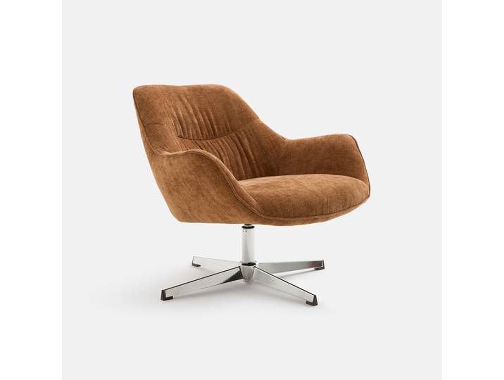 LA REDOUTE Fauteuil pivotant, tissu texturé, HEMMO Marron Bronze