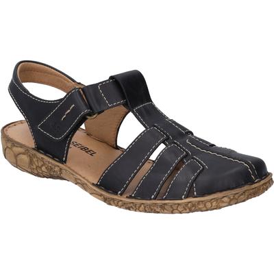 Sandale JOSEF SEIBEL "Rosalie 48, schwarz", Damen, Gr. 41, schwarz, Obermaterial: 100% Rindsleder Leather cow., Schuhe Sandale