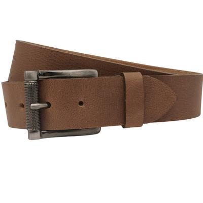 Ledergürtel ANNAMATONI "AnnaMatoni Ledergürtel Fjord Ledergürtel Fjord", Herren, Gr. TW115 - 130cm Gesamtlänge, beige (taupe 600), 100% Leder, Gürtel Ledergürtel