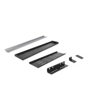 Delock 19 Zoll Hutschienenhalterung 4 HE schwarz Schwarz (42632)