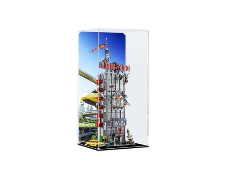 Acryl-Vitrine für Ziegel-Modell-Sets, Marvel Spider-Man, Tageszeitung, Büro, 76178, Modell, staubdicht, UV-Schutz, Sammler (Hintergrund A)