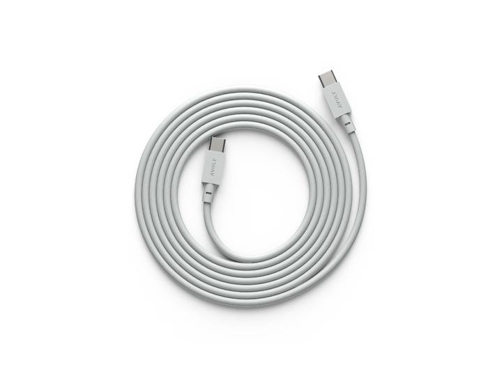 Avolt Cable 1 USB-C naar USB-C oplaadkabel 2 m Gotland gray