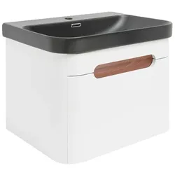 SAT Fusion Waschtisch mit Unterschrank 57,5x43x45 cm weiß matt SATFUSION60WBKM
