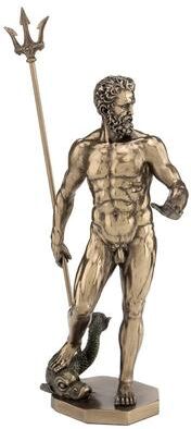 Veronese Design 11.81 in H Poseidon Standing Poly Resin