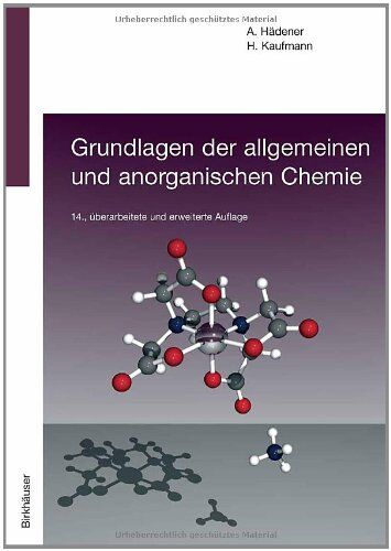 Alfons Hädener - Grundlagen der allgemeinen und anorganischen Chemie - Preis vom 09.10.2026 07:28:09 h