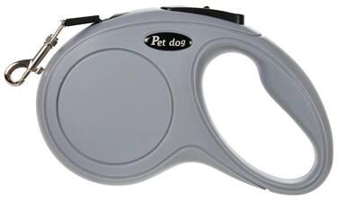 Uplift Essentials Heavy Duty Retractable Cat And Small Dog Leash gray 3m