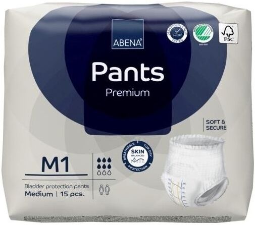 Abena Pants Premium 1 Medium - 6 paquets de 14 protections