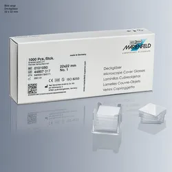 Deckgläser 18 x 18 mm (100 Stck.) VE = 10 Pack
