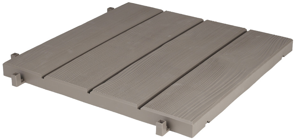 EDA Plastiques Houten vloerplaat zwart Breedte: 384 mm