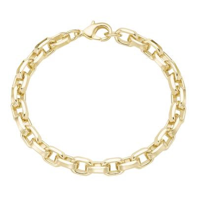 Gliederarmband FIRETTI "Schmuck Geschenk Tombak Armschmuck Armband Langankerkette" Gr. 19, gold (gelbgoldfarben), Armbänder, Damen, 19, Tombak, Gliederarmband, Made in Germany