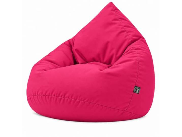 PATCH HOME Sitzsack Erwachsene Tropfenform Jumbo Magenta mit Füllung Beanbag für Gaming Relaxen: nachfüllbar mit Reißverschluss, wasserabweisend für drinnen & draußen, In Deutschland Hergestellt