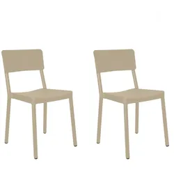 Stühle Lisboa Resol Kunststoff Beige (2er Set)