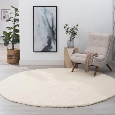 Alise Rugs Joy Shag Casual Solid Indoor Polypropylene Area Rug