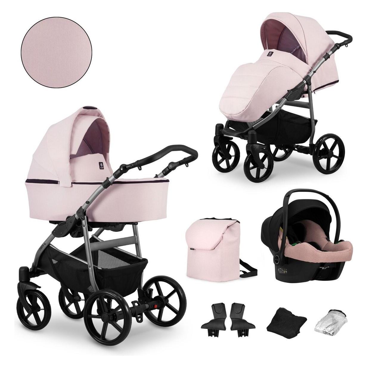 Kunert MATA 3in1 in Pink - Sicherer und komfortabler Babywagen (65280476)