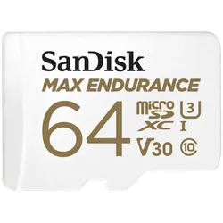 SanDisk Max Endurance microSDXC  Speicherkarte 64GB + SD Adapter