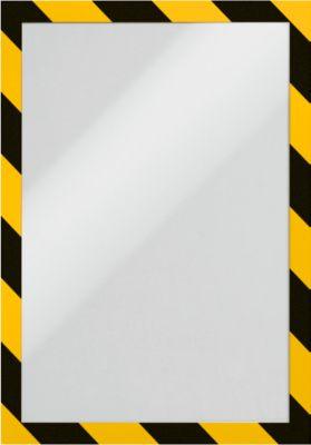 InformationsrahmenDuraframe Security A4, gelb/schwarz, 2 Stück