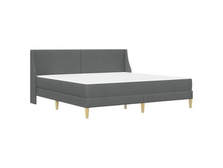 SKTQYQO Doppelbett 180 x 200 Dunkelgrau mit Matratze Hochwertiger Stoff, minimalistisches Design, robuste Struktur, perfekt für moderne Räume