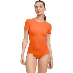 FALKE T-Shirt kühlend für warme Temperaturen, Größe XS in Orange coral (8017)