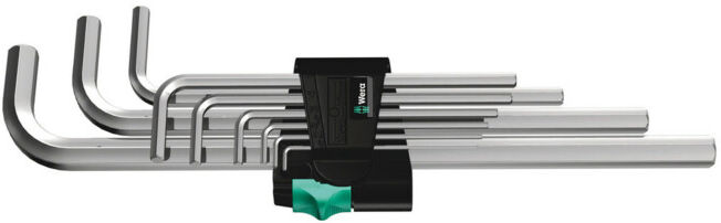 Wera 950 L/9 SM N Jeu de clés à molette, métriques, chromées (05021909001)