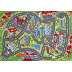Kinderteppich SPIELSTAßE (BL 140x200 cm) - BL 140x200 cm