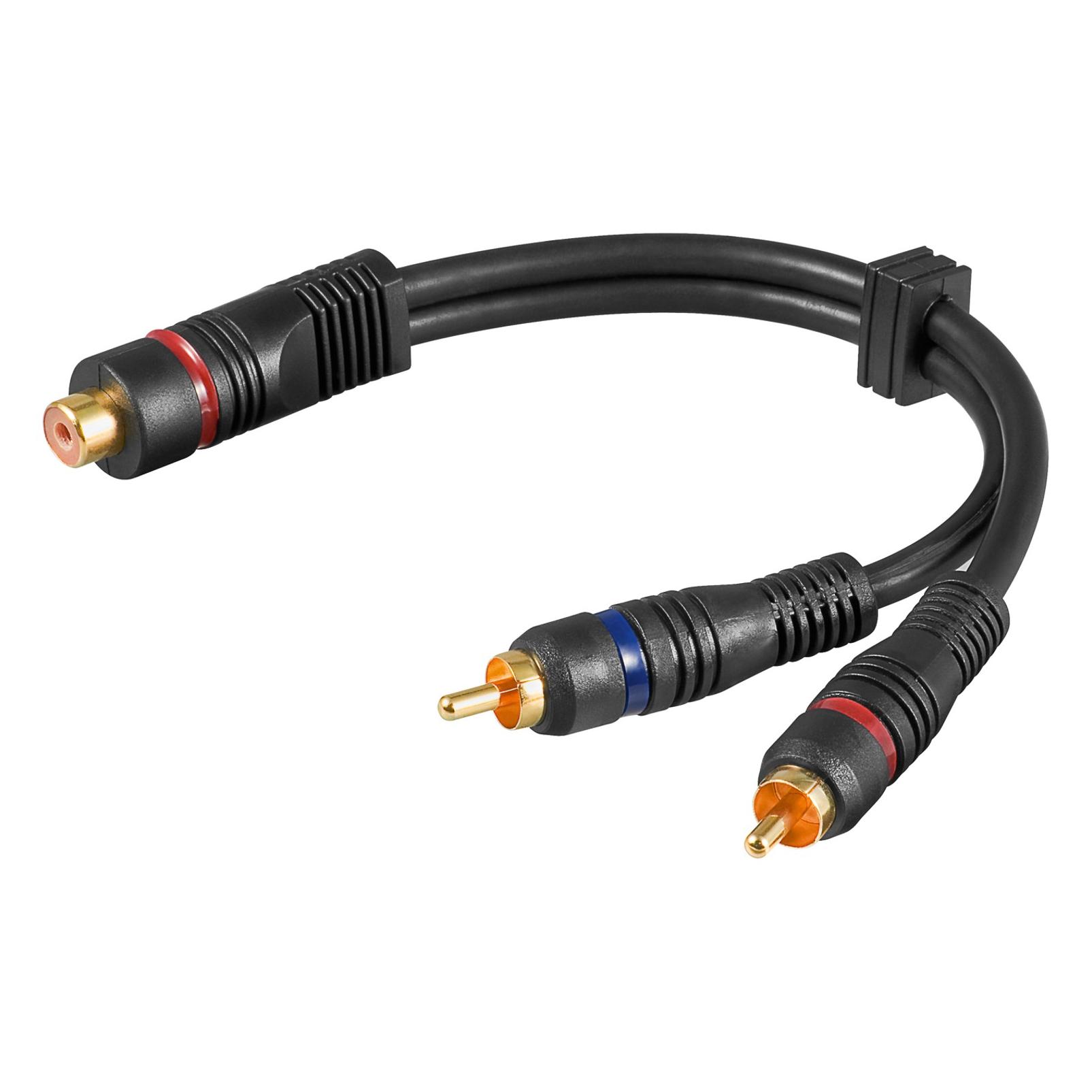 Goobay Audio Y-Adapterkabel stereo, OFC (Audio Splitter) (50375)