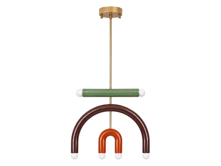 Lustre en métal Vento - 50 x 10 cm - Marron