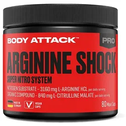 Body Attack - Arginine Shock - 80 Kapseln
