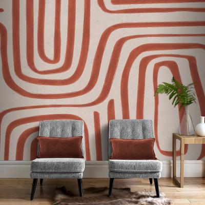 Fototapete LAURA ASHLEY "Diquan", bunt, B:3m L:2,8m, Vlies, Tapeten, 300x280cm