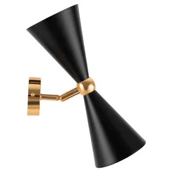Wandleuchte Vesper Schwarz max. 40 Watt Wandlampe