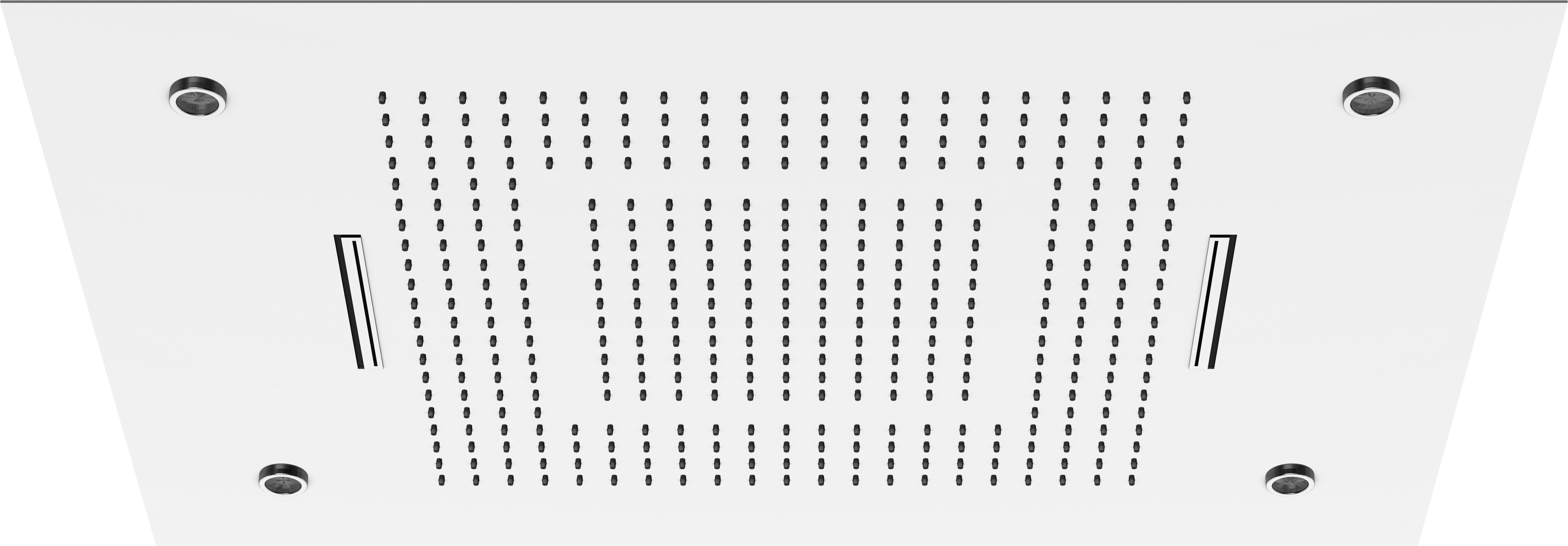 Steinberg Serie 390 Sensual Rain 3906832 800x600mm, avec LED, pour Inox plafond, Inox poli